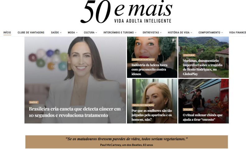 Imagem de 50emais - Vida adulta inteligente
